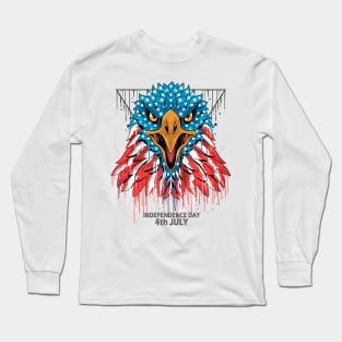 eagle head USA American Long Sleeve T-Shirt